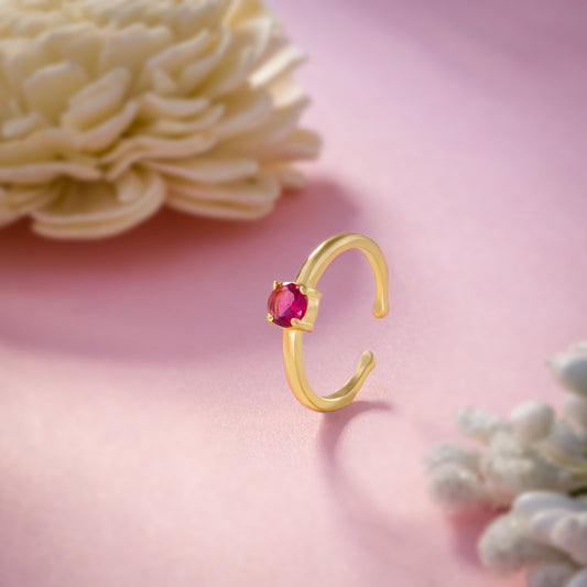 Golden Ruby Ring
