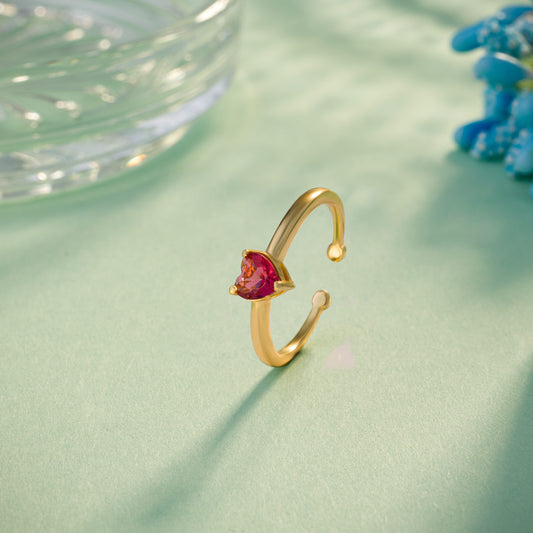 Golden Ruby Ring